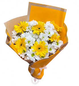 Gerbera ve Papatya Buketi